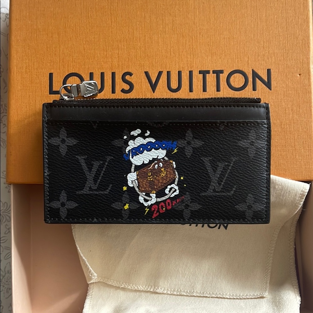 Louis Vuitton Limited Edition Virgil Comic Truck coin and card holder